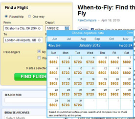 Airfare Cost - When To Go