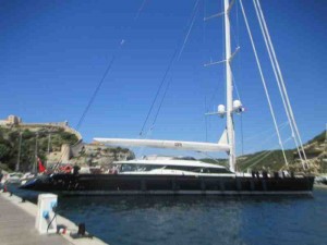 Biggest Sailboat Bonifacio Corsica